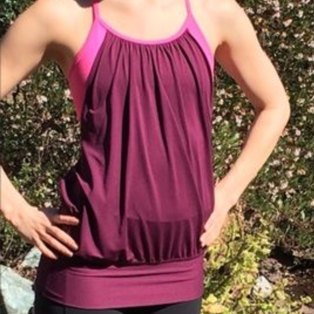 Lululemon No Limits Tanks. Plum/Raspberry Glo. - image 1